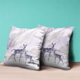 thumbnail image 4 of Amrita Sen Designs CAPL731BrCDS-ZP-16x16 16 x 16 in. Curious Deer Broadcloth Indoor & Outdoor Zippered Pillow - Multi Color, 4 of 4
