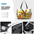 thumbnail image 3 of Kdxio Thanksgiving Truck for Beach Bag for Women Large Beach Tote Bag Waterproof Sandproof Swim Bag with Zipper Pockets Beach Vacation Travel, 3 of 7
