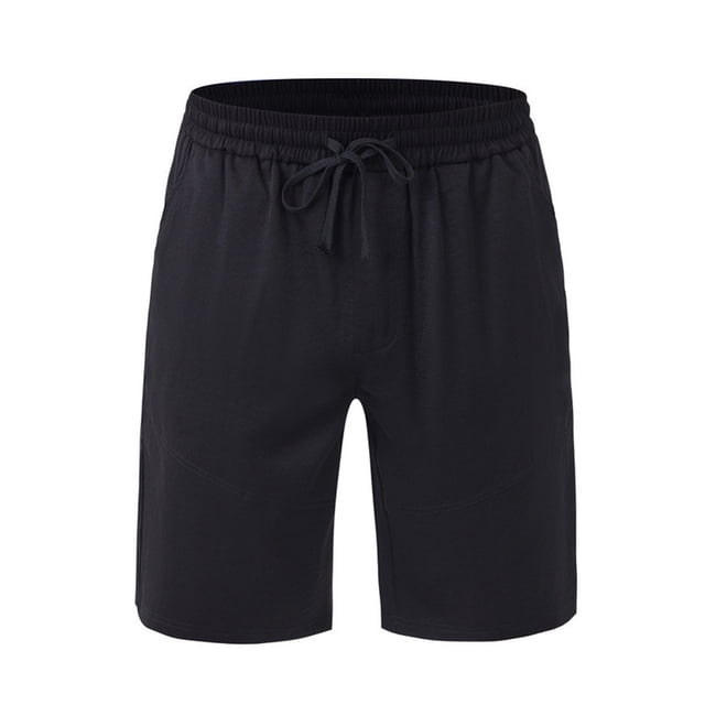 Pantalones cortos ligeros y holgados para hombre: color liso, transpirables, ocio/playa, primavera/verano