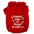 thumbnail image 1 of Pumpkin Kisses Screenprint Dog Hoodie Red Xl (16), 1 of 1