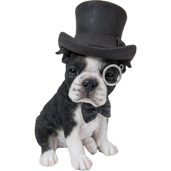 Boston Terrier with Top Hat - Spectacle and Bow Tie