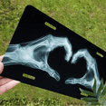 thumbnail image 5 of 1 Pcs 2D Flat License Plate Covers & Frames, Hands forming For Decorative Front, Waterproof For Decoration Aluminum License Plate Covers & Frames Cover For Men Women, 12" X 6", 5 of 6