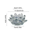 thumbnail image 3 of TanSiDing 1pcs Crystal Tealight Candle Holder Floral Cut Glass Centerpiece for Wedding Party Home Decor Tabletop Firelight Ambiance A, 3 of 6