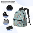 thumbnail image 5 of Haiem Animal Dog Lightweight Backpack for School, Classic Basic Water Resistant Casual Daypack for Travel with Bottle Side Pockets, 5 of 8