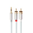 thumbnail image 2 of PENGXIANG Metal Case 3.5mm Male to 2RCA Audio Stereo Y Splitter Cable for Tablet PC, 2 of 6