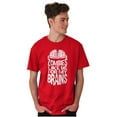 thumbnail image 4 of Funny Zombies Like Me For My Brains Men's Graphic T Shirt Tees Brisco Brands L, 4 of 6