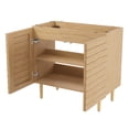 thumbnail image 3 of JONATHAN Y Aubert 36 in. W x 18 in. D x 33 in. H, Thick Linear Slat 2-Shelf, Bath Vanity Cabinet ONLY, Oak, VAN1003A, 3 of 7