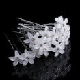 thumbnail image 1 of 40 Piezas Pinzas para el Cabello de Flores de Boda, Pinzas para el Cabello con Diamantes de Imitación de Flores Blancas Pinzas para el Cabello en Forma de U para Accesorios para el Cabello de Damas de Boda Nupcial JM, 1 of 2