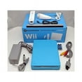 thumbnail image 1 of Restored Nintendo Wii Limited Edition Blue Video Game Console Home System RVL-101 GameCube (Refurbished), 1 of 5