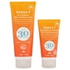 Derma E Natural Mineral Sunscreen SPF 30 Body 4 oz & Natural Mineral Sunscreen SPF 30 Face 2 oz