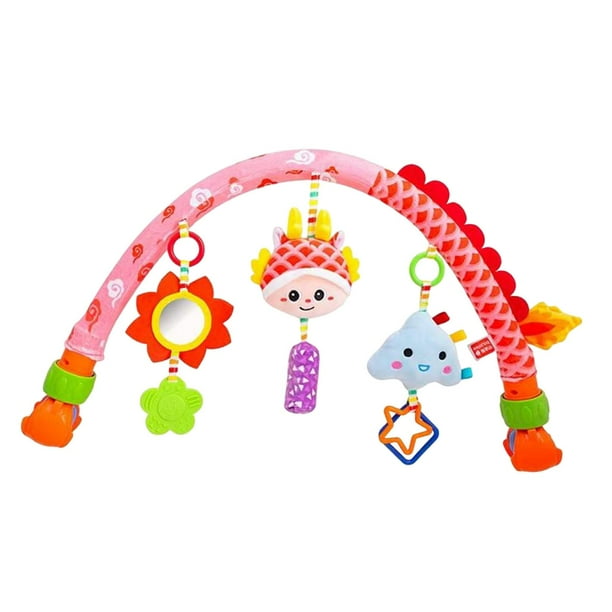 Juguete sonajero para cochecito,Cochecito de bebé,arco de juguete,asiento de coche,juguetes para bebés,Arco de actividades con accesorios de juego sensoriales,Juguetes de cuna de viaje Dragón