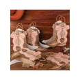 thumbnail image 4 of 8sets，Western Gift Bags Cowgirl Cowboy Boots Paper Bags with Pink Bow Handles Grocery Shopping for Cowgirl Party Supplies Birthday Western Party Favors, 4 of 5