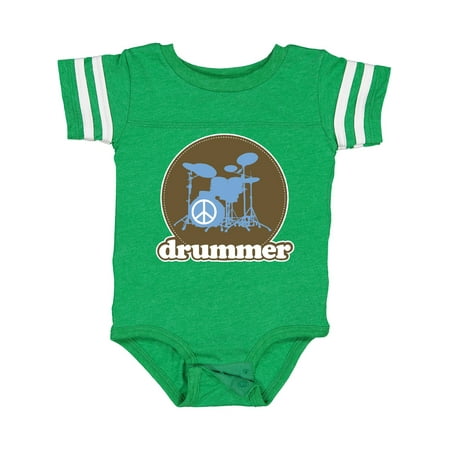 

Inktastic Cool Brown Retro Drummer Boys or Girls Baby Bodysuit