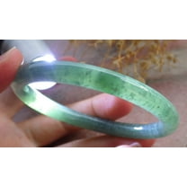 Icy Green Natural A JADE Jadeite Circle Bangle Bracelet 58 mm 684097 TN