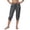a-54Grey9, variant on FINALGANG Womens Elastic Waist Drawstring Capri Jogger Pants Solid Color With Side Pockets Casual Relaxed Fit For Sports Daily Activities Grey XXL