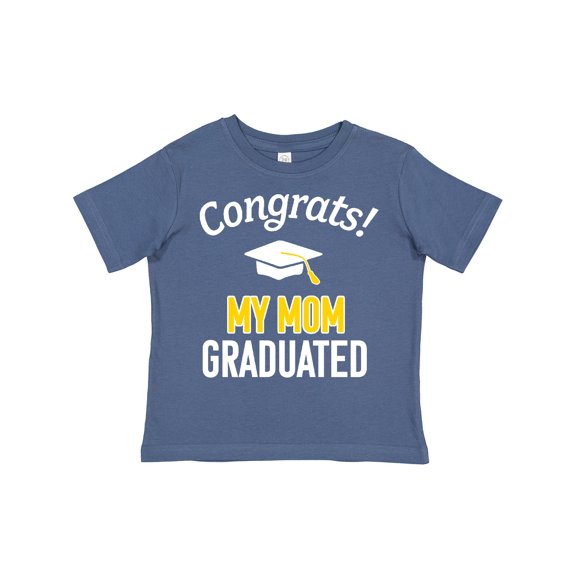 Inktastic Congrats My Mom Graduated with Cap Boys or Girls Toddler T-Shirt