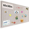 thumbnail image 1 of Large Bulletin Board Foldable x es Cork Board Alternative Large Felt Board Decorative Pin Board for Wall Foldable Photo Board SelfAdhesive Vision Board with Pushpins Light, 1 of 7