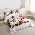 thumbnail image 3 of Homewish Children Snowman Snowflake 3-Piece Full Size Comforter Sets for Preppy Children Teens,Happy Xmas Christmas Bedding Comforter Set,Merry Christmas Lightweight Bedding Sets, 3 of 8