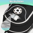 thumbnail image 4 of Mochila de fútbol YOREPEK de gran capacidad para niños con puerto USB, 4 of 9
