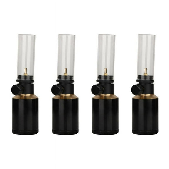 4X Camping Gas Iamp Candle Lamp with Empty Can Atmosphere Gas Lamp Horse Lantern Outdoor Gas Burner Tent Lamp