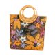 thumbnail image 1 of Bolso de mano Salvador tejido a mano moderno con diseño floral Naranja, 1 of 9
