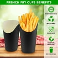 thumbnail image 4 of Black 16 oz. French Fry Cups Disposable Paper Cup | Charcuterie Cups Disposable French Fry Holder | Paper Cups French Fries Holder Pack of 100 Appetizer Cups, 4 of 6