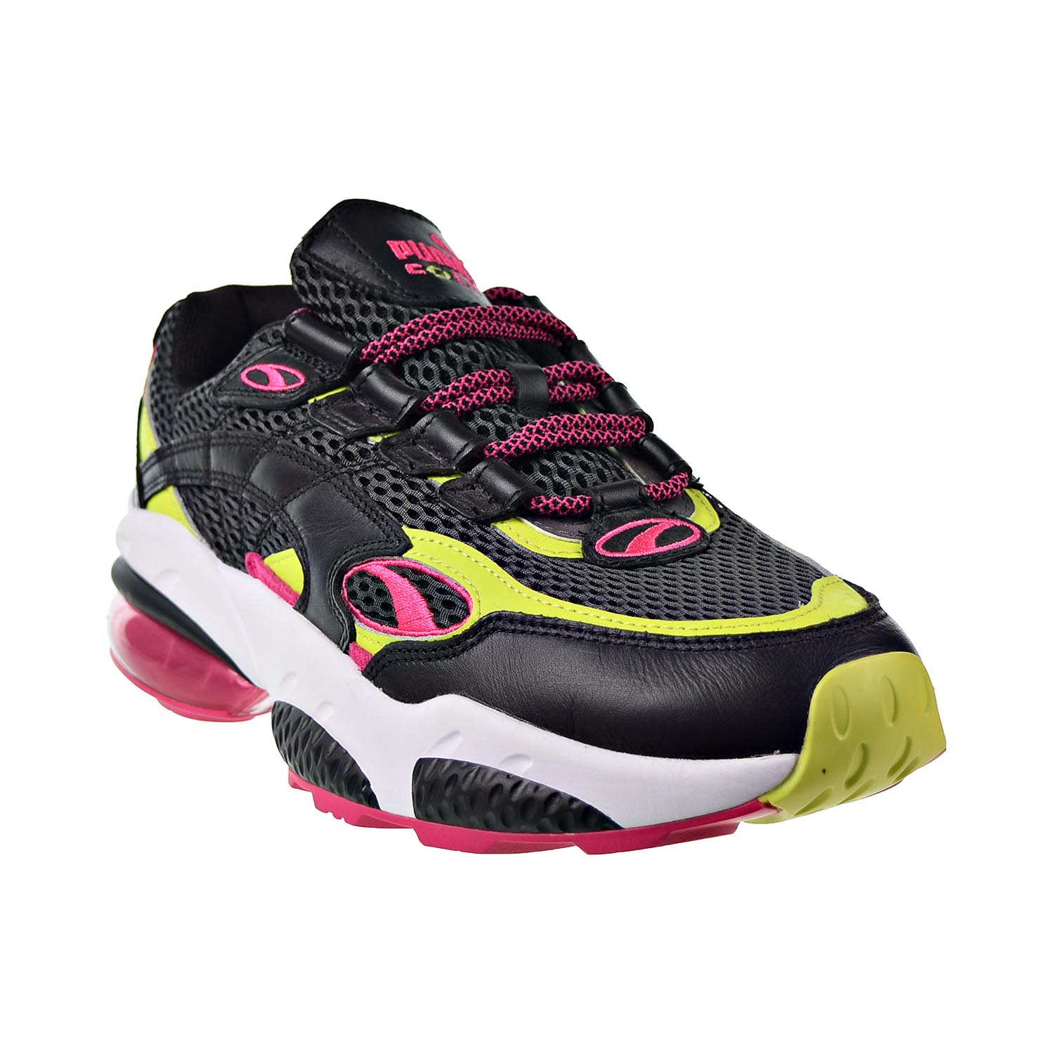 Puma Cell Venom 370417-01 Men Black/Pink/Lime Punch Athletic Running Shoes C1385 (10) - image 2 of 6