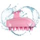 thumbnail image 1 of Masajeador de cuero cabelludo, cepillo de silicona suave para fregar champú, adecuado para limpieza, masajeador de cabeza para cabello húmedo y seco, reduce la caspa, rosa, 1 of 5