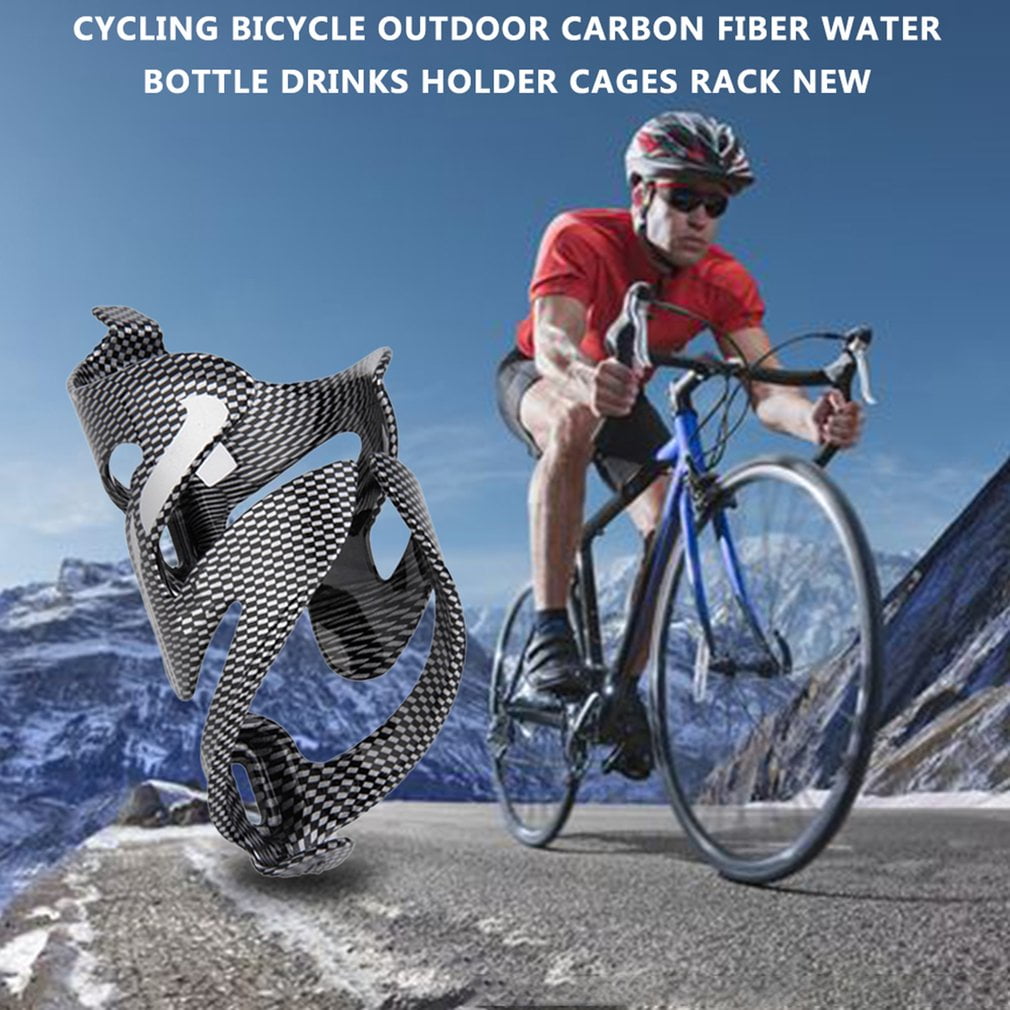 Fashionlook Outdoor Bicycle Water Bottle Drinks Full Carbon Fiber Holder Cages MTB Cycling Road Mountain Bike Rack Durable Useful