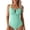 Green Womens One-Piece Swimsuits, variant on BSDJILFG Push Up Swimsuits for Women Backless Cutout Swimwear Ribbed Knit Ruched Bodysuit Bathing Suit