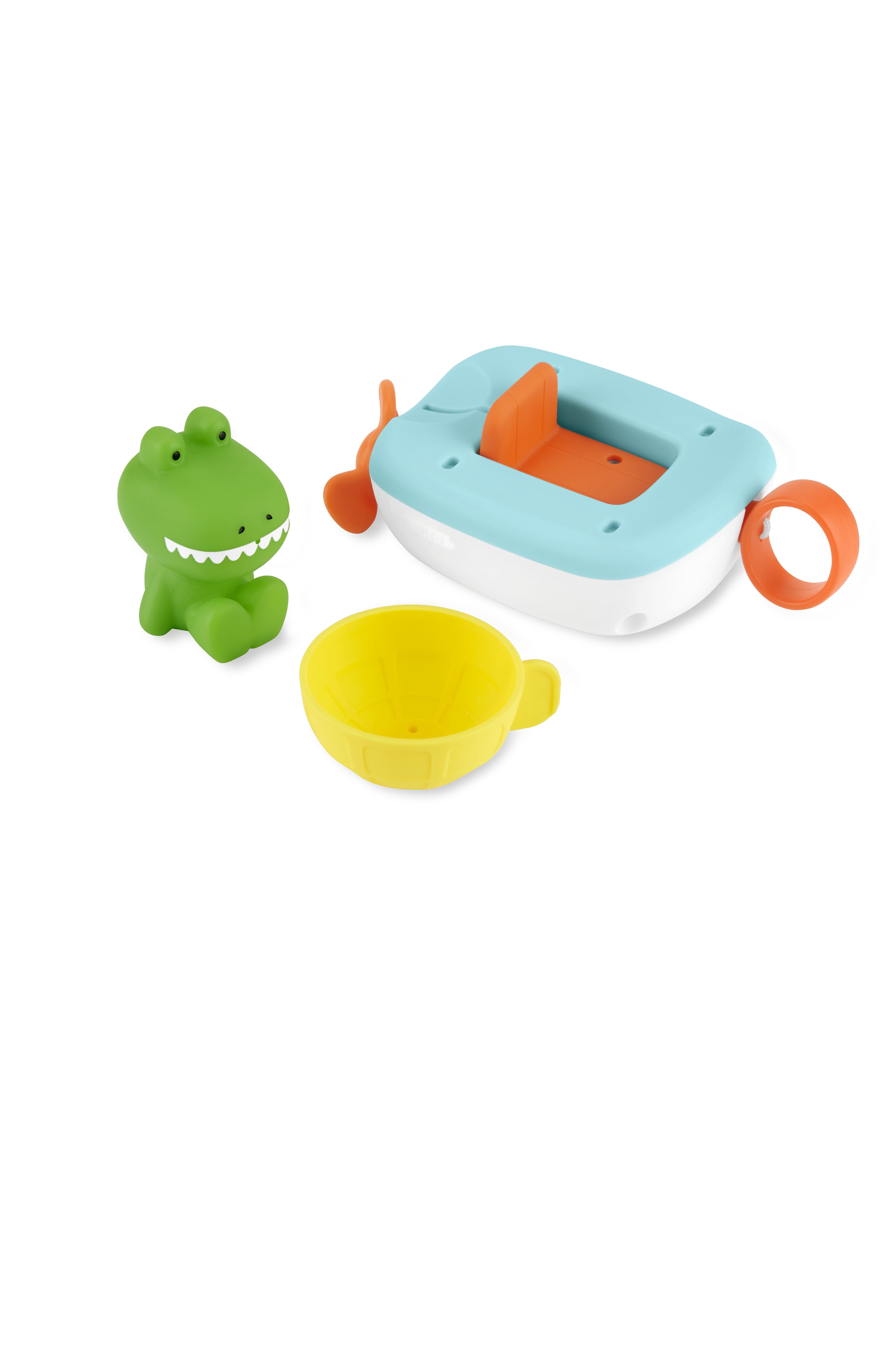 Skip Hop Baby Bath Toy Croc The Boat 3-Piece Set, Zoo, Age 12m+