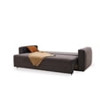 thumbnail image 5 of Enza Home Carino 3-Seater Fabric & Wood Sofa Bed in Dark Gray, 5 of 7