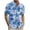 #111 Multicolor, variant on Men's Hawaiian Shirt Plus Size Funky Blue Tropical Palm Tree Print Short Sleeve Button Down Beach Shirt Casual Aloha Summer Clothes
