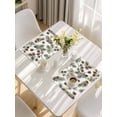 thumbnail image 5 of Sage Green Christmas Placemats Set of 6, Pine Cones Xmas Botanical Placemats for Dining Table, Place Mats for Kitchen Tabletop, Waterproof Wipeable Dining Table Mats Set, 5 of 9