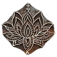 thumbnail image 1 of Lotus Pattern Wooden Hand Block Printing Te x tile Carved Blocks Print Stamps, 1 of 3
