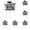 Black, variant on 2026 Graduation Cupcake Toppers 48PCS, Food Picks with Grad Cap & Diploma, Mini Cake Decorations for Graduation Party Supplies