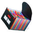 thumbnail image 3 of Invoice Organizer Expandable Folders Triple Paper Student Colorful, 3 of 7