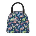 thumbnail image 1 of Gaeub Dinosaur Lunch Bag Water-Resistant, Leakproof, Durable, with Spacious Main Compartment and Front Pocket, for School, Work, Picnic, Outdoor Use-One Size, 1 of 6