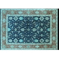 thumbnail image 1 of Ahgly Company Indoor Rectangle Oriental Light Blue Industrial Area Rugs, 2' x 5', 1 of 4