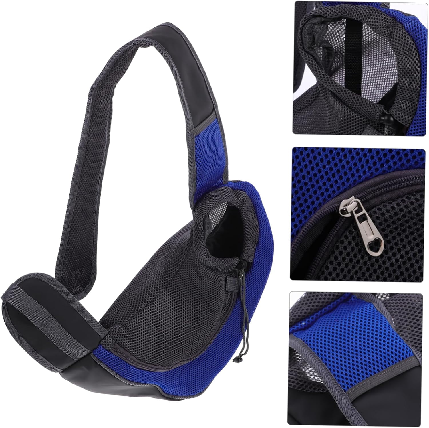 Zoowhale Elegant Single Shoulder Bag Pet Carriers Cross-Body Bag for Dogs Cats Dog Carriers for Small Pet Supplies Polyester Dark