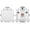White 2 piece set, variant on Motion Plus Adapter Replacement for Wii Motion Plus Adapter-Sensor Accelerator and Remote Controller Compatible (White 2 Pieces/Set)