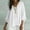 White, variant on Gamivast V Neck Blouses for Women 3/4 Batwing Sleeve Flowy Shirts Casual Oversized Loose Fit Tunic Tops Lightweight Comfy Basic Tees for Summer Fall Vacation White S