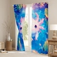 thumbnail image 3 of Castle Fairy Cartoon Salamander Black Out Curtains,Axolotl Curtains Pack of 2 (42x63 Each), 3 of 6
