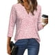 thumbnail image 3 of Blusas tipo túnica OFEEFAN, holgadas, elegantes, con cuello en V, mujer H 3, 3 of 5