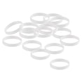 thumbnail image 2 of Pulsera de silicona Sunnimix 15 piezas de goma de Moda Blanco, 2 of 7