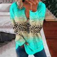 thumbnail image 1 of 2023 Chandail en Molleton de Mode pour Femmes 50 % de Rabais Liquidation Hauts pour Femmes Automne Manches Longues Chandail Ample Chemise Habillée Décontractée Dames Chandails en Molleton à Rayures Col Rond, 1 of 5