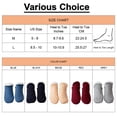 thumbnail image 6 of YUNOVA Slipper Socks for Women Men Girls, Fluffy Warm Socks Knitted Thick Fleece Lined Grippers Non Slip Socks Soft Cozy Winter Home House Bed Floor Slipper Socks, 6 of 7