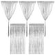 thumbnail image 4 of 2 cortinas metálicas con flecos de oropel para fiestas, cumpleaños y graduación., 4 of 5