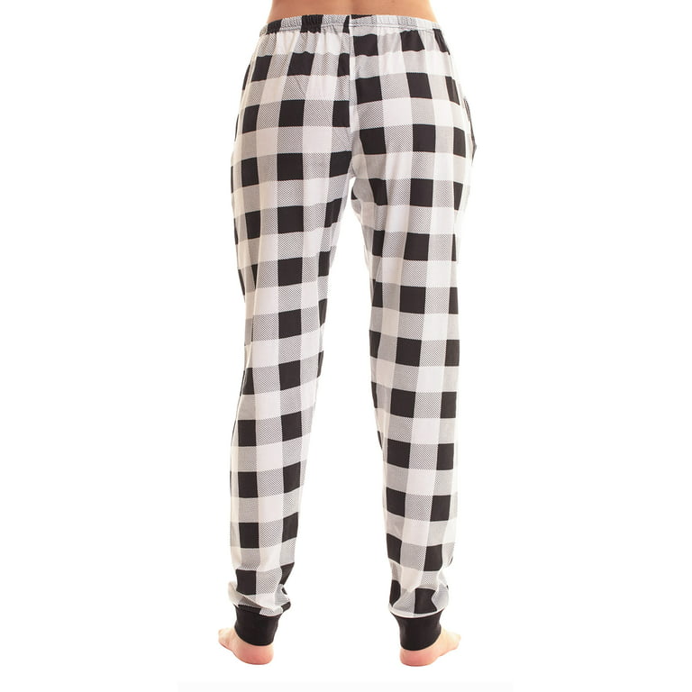 Just Love Women Pajama Pants Sleepwear Joggers (White Buffalo