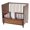 Walnut color, variant on Yokua Wooden Miniature Cot Bed Dollhouse Decoration Family Activity Game Props 1/12